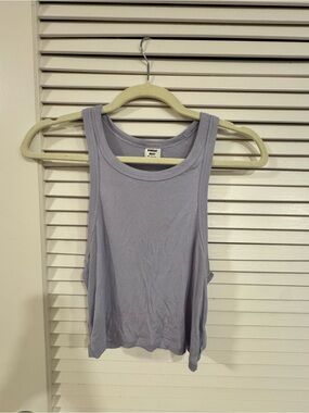 Sunday Best Lavender Rib Tank Top - Scoop Neck Sleeveless